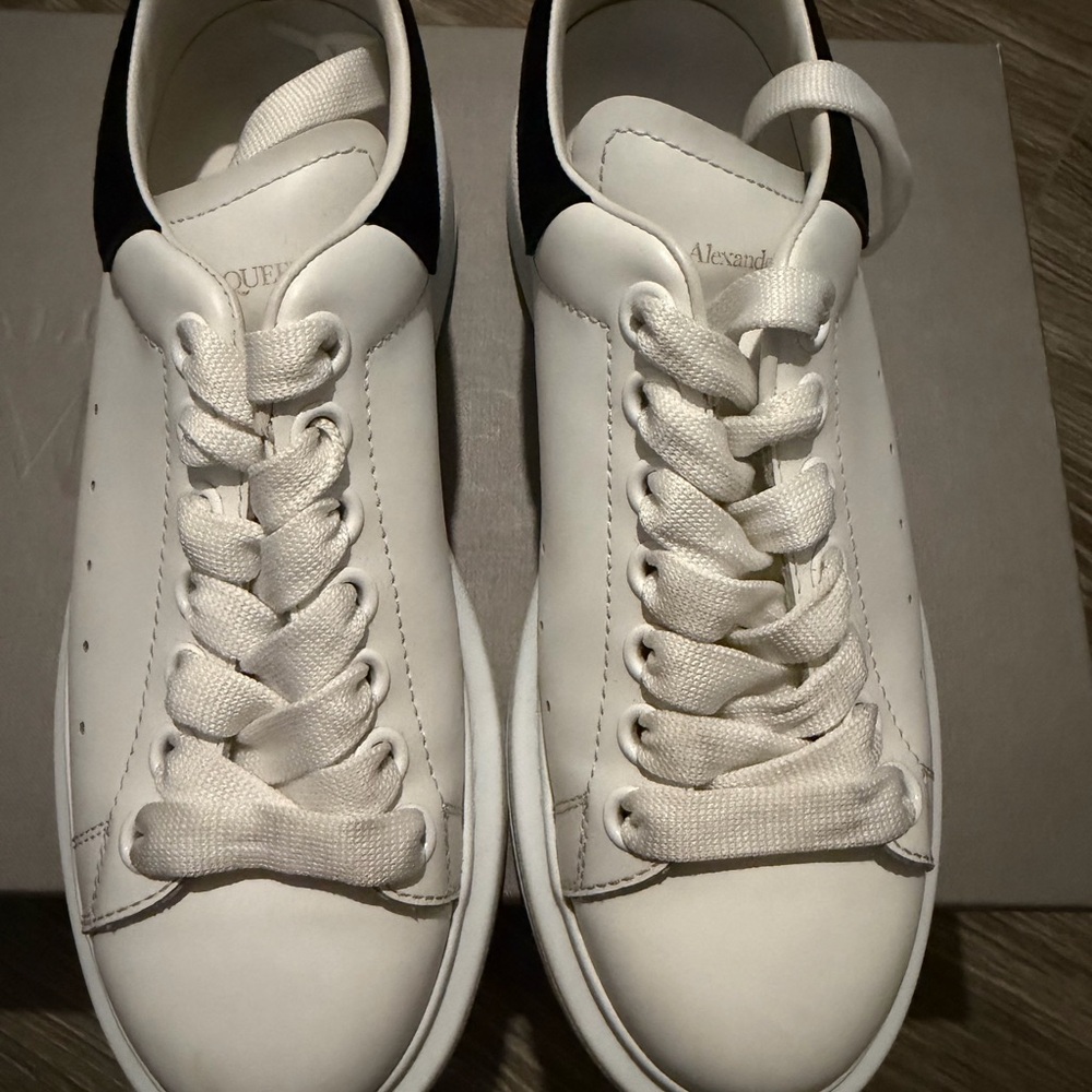Alexander McQueen White and Black Women’s Athletic Shoes